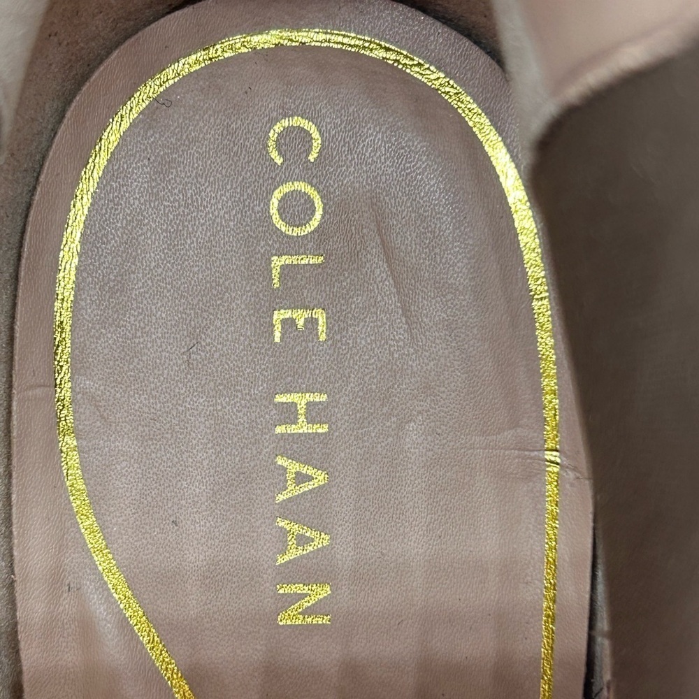 Cole Haan Remi Bootie 100mm Light Whiskey Suede Ankle Boots Women’s 10 B NWB - Picture 14 of 15
